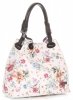 Kožené kabelka shopper bag Vittoria Gotti biela V2051